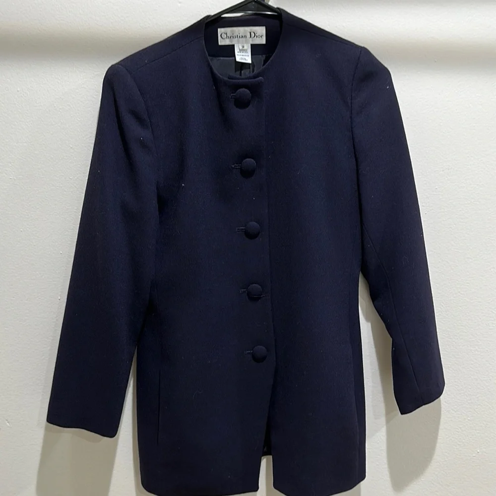 Christian Dior vintage dark blue blazer jacket